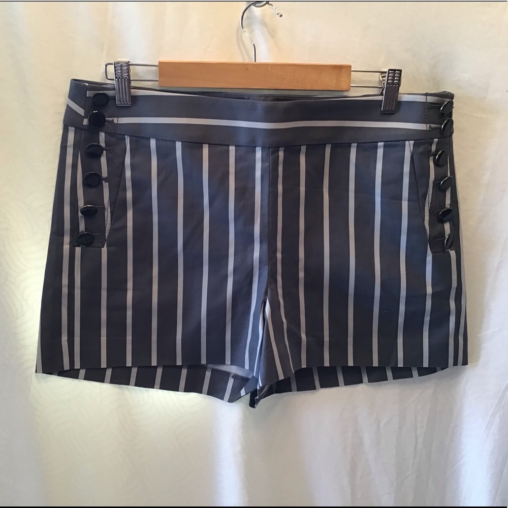 Ann Taylor Loft blue & white shorts, NWT, Sz. 10